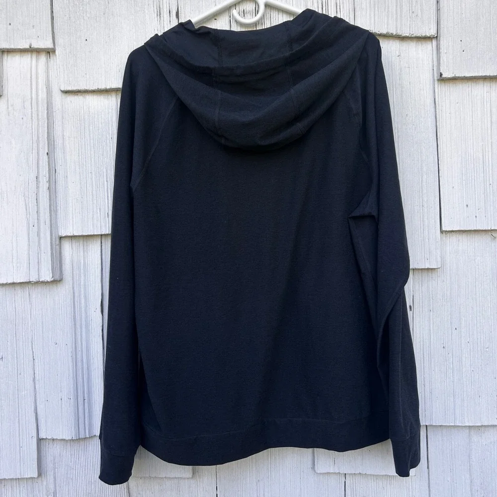 Rhone Out Of Office Full Zip Hoodie Mens LGreen Grey Performance Activewear - Picture 8 of 9